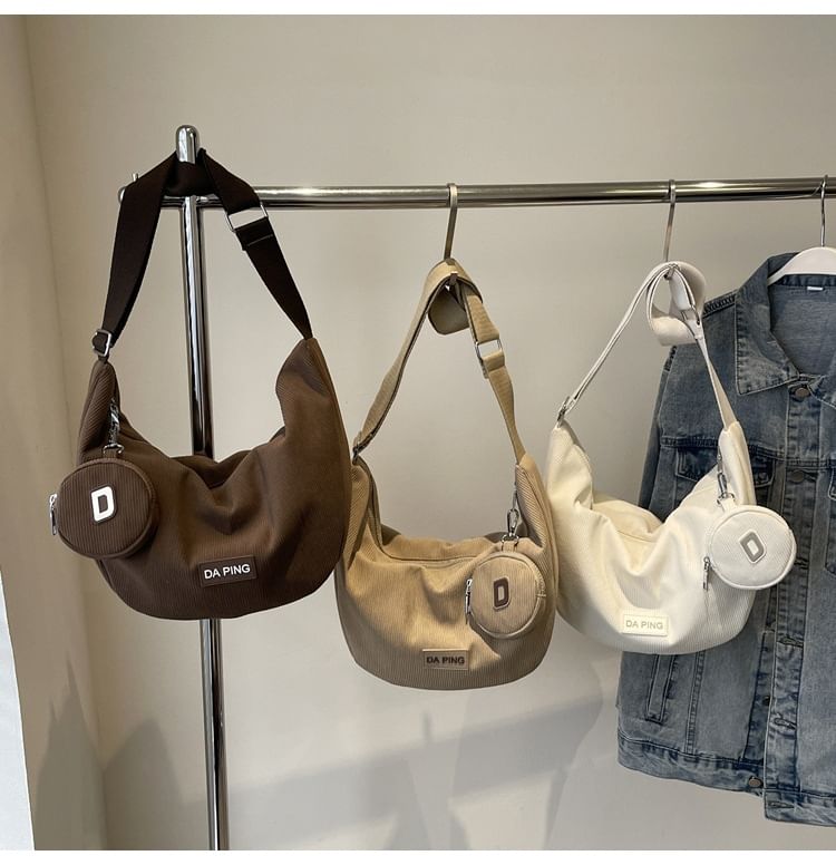 Set: Applique Crossbody Bag + Coin Purse