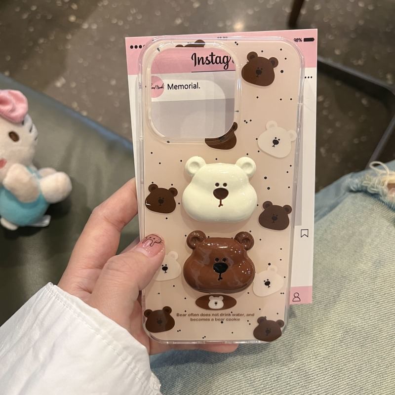 Bear Phone Splattered Case