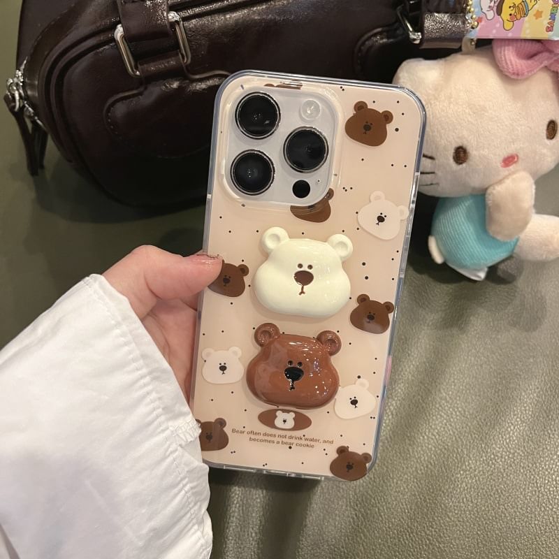 Bear Phone Splattered Case