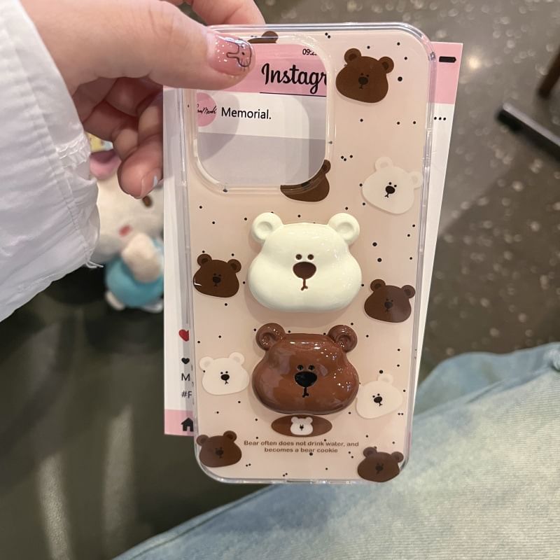 Bear Phone Splattered Case