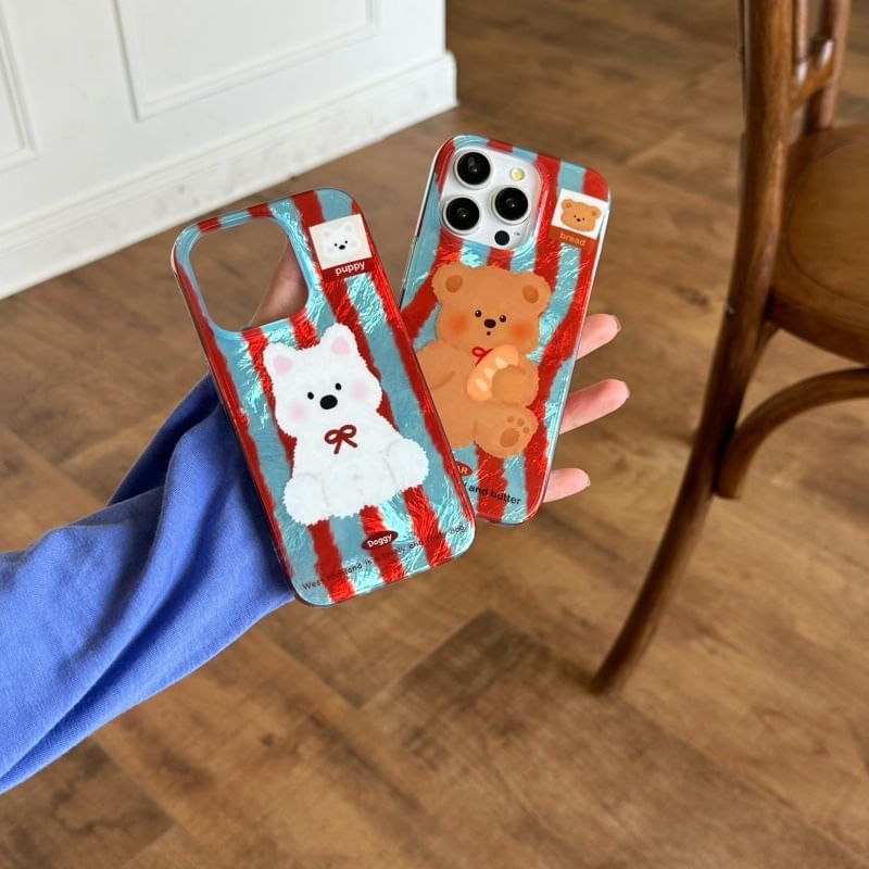 Striped Case Phone Animal