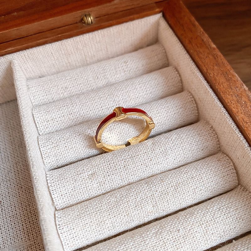 Geometry Open / Rhinestone Ring