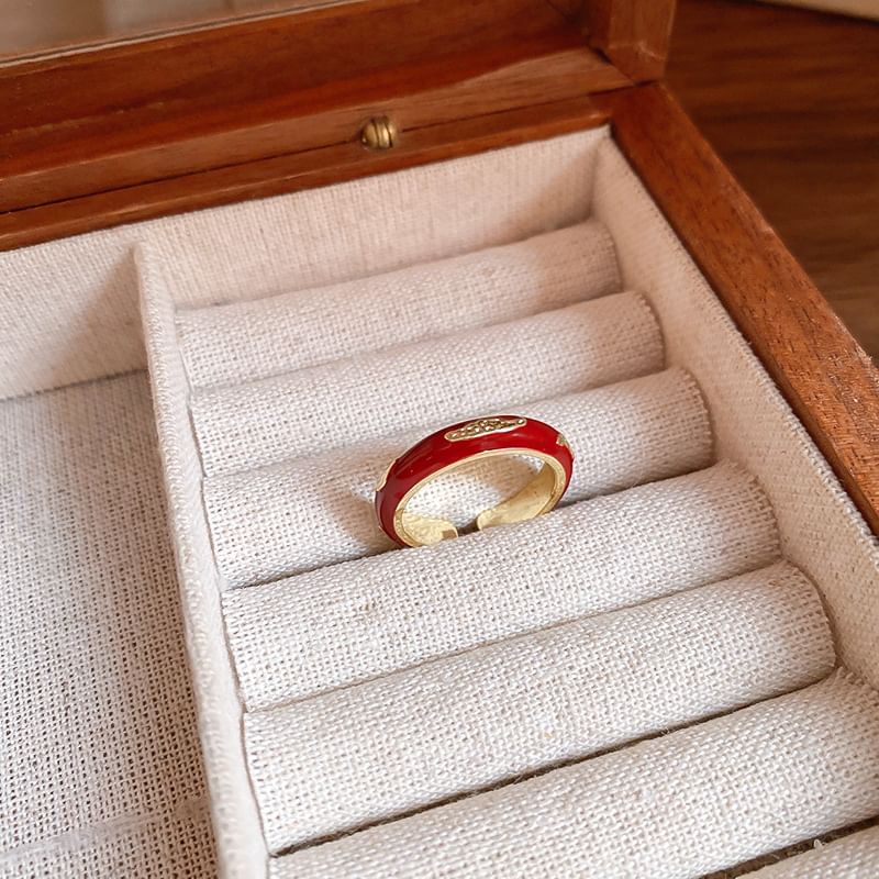 Geometry Open / Rhinestone Ring