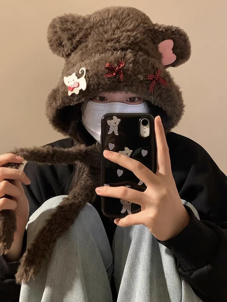 Bear Dog / Hat Fluffy Bow Ear