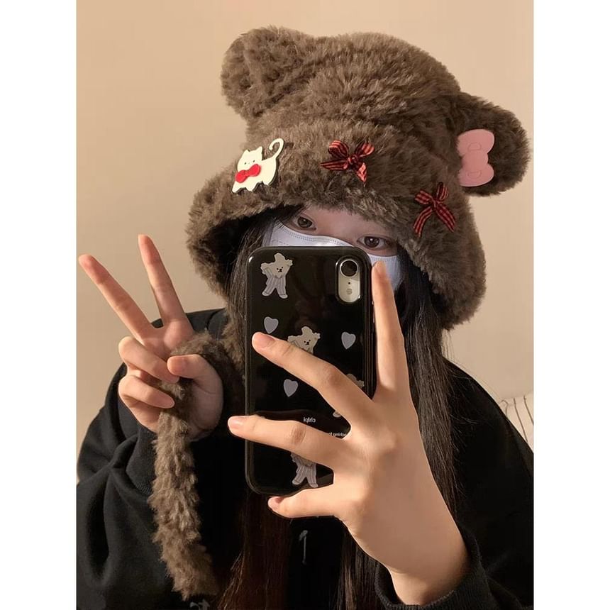 Bear Dog / Hat Fluffy Bow Ear