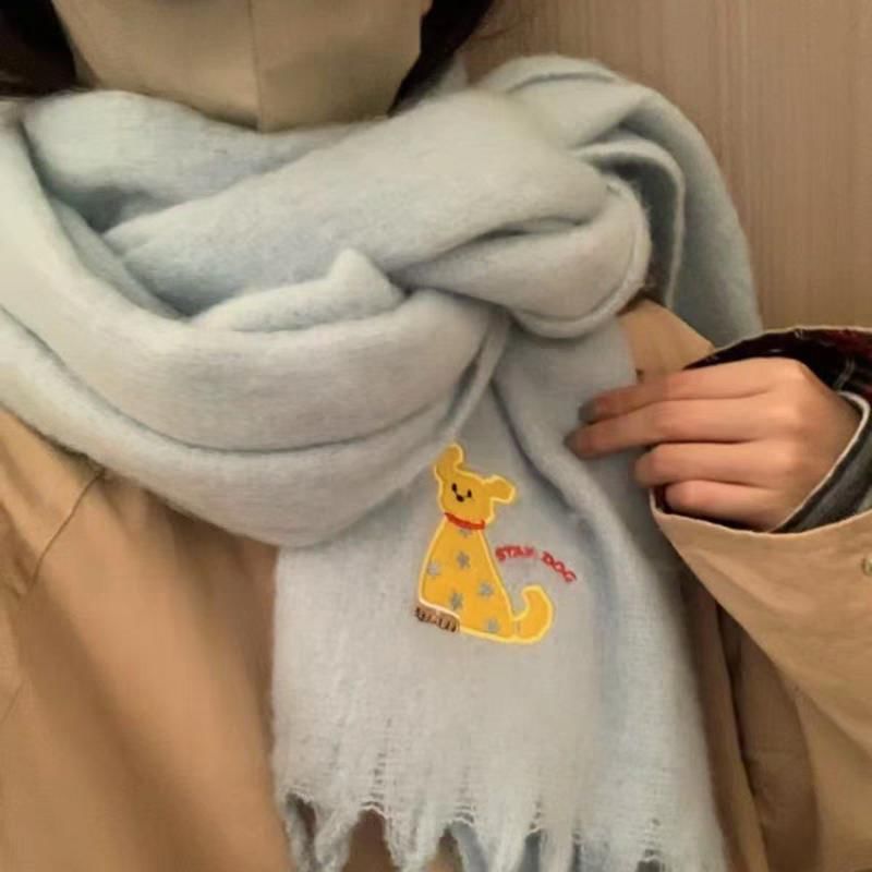 Plaid Dog Applique / Scarf