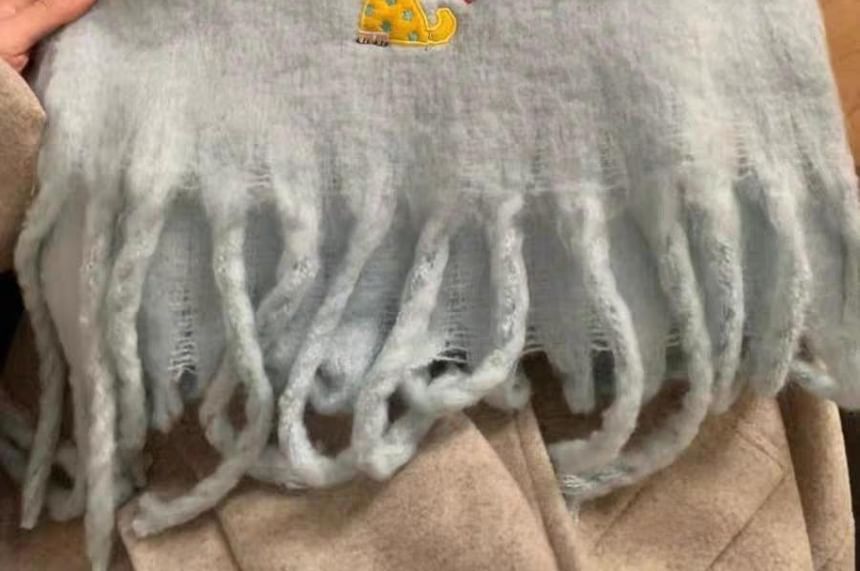 Plaid Dog Applique / Scarf