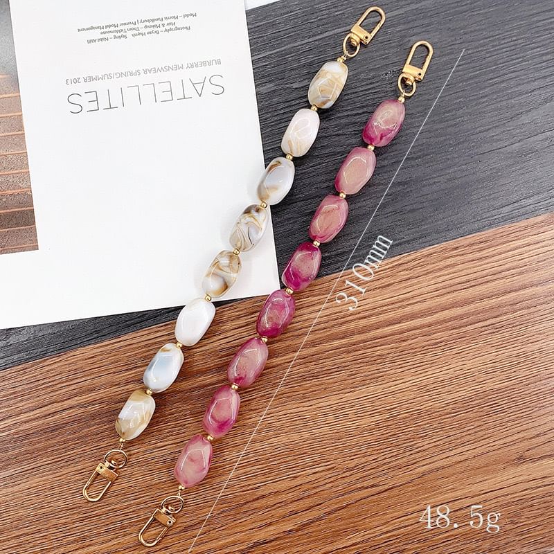 Strap Alloy Gemstone Faux Phone Bead