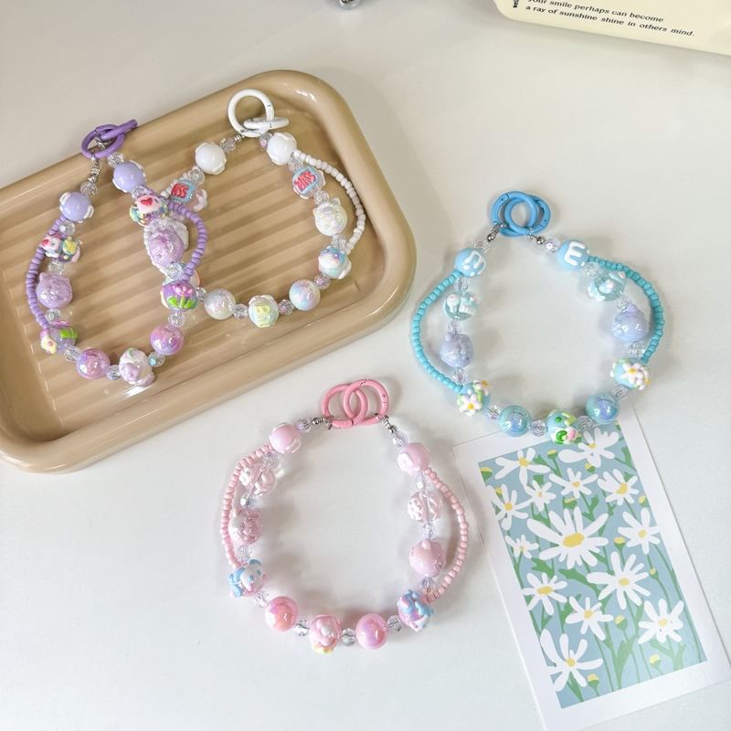 Bead Strap Layered Phone