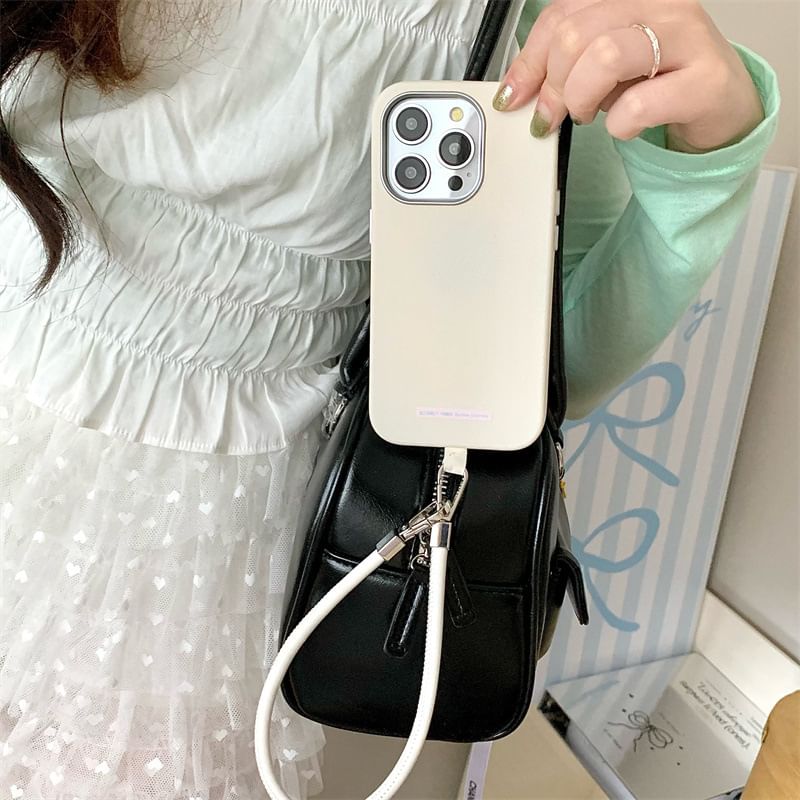 Faux Plain Case Leather Phone