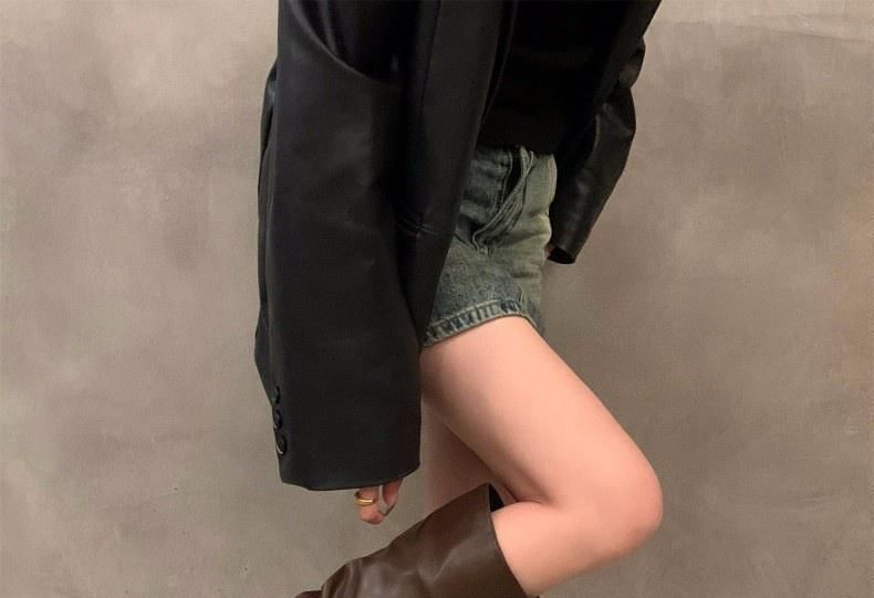 Ruched Mid-Calf Boots