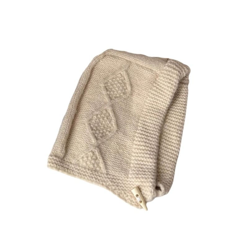 Balaclava Cable Plain Knit