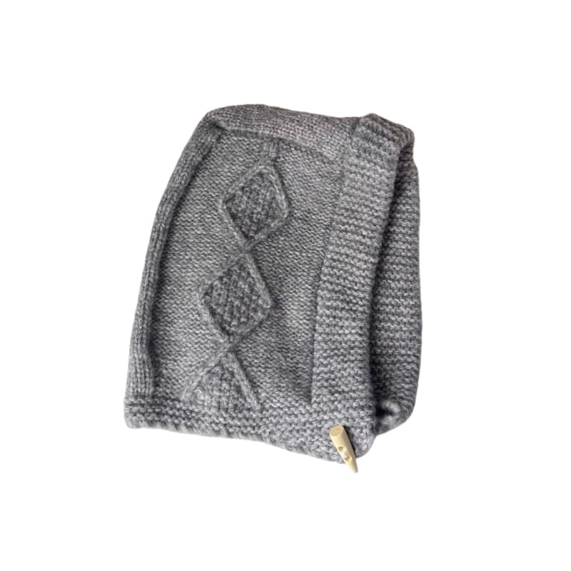 Balaclava Cable Plain Knit