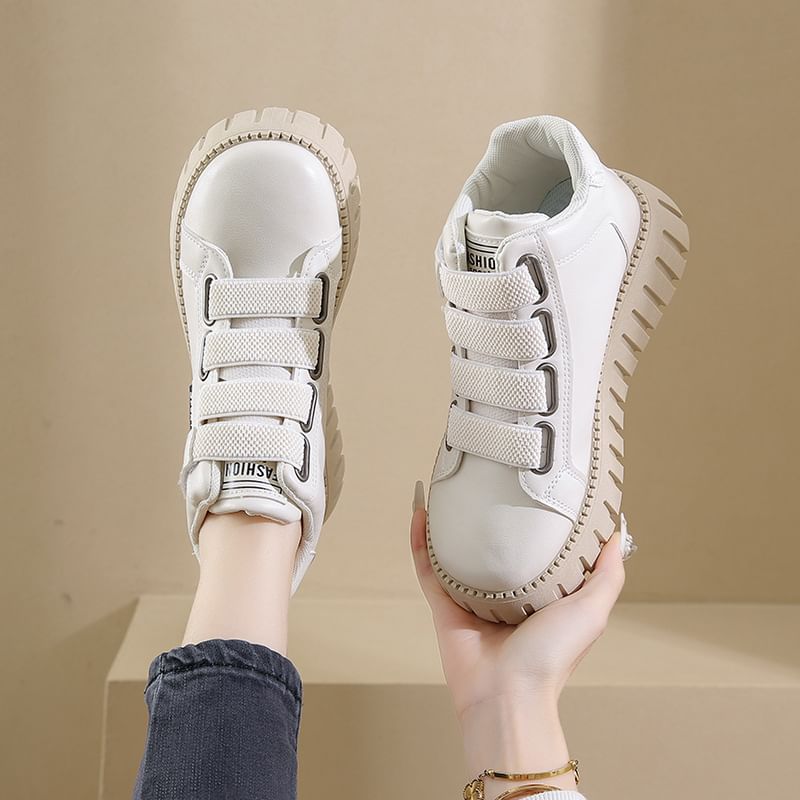 Top Platform Sneakers Panel High