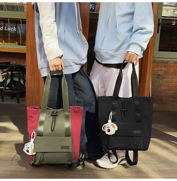 / Nylon Set Bag Drawstring Backpack Charm