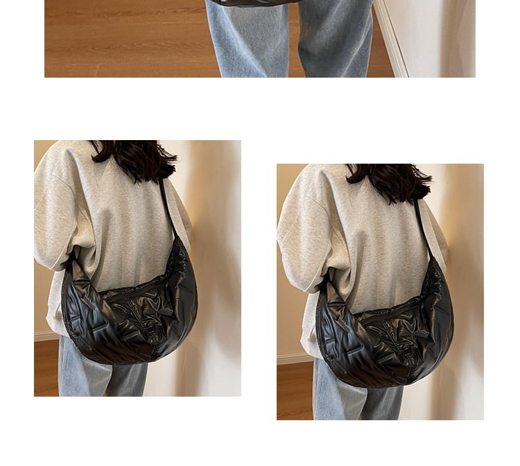 Plain Padded Crossbody Bag