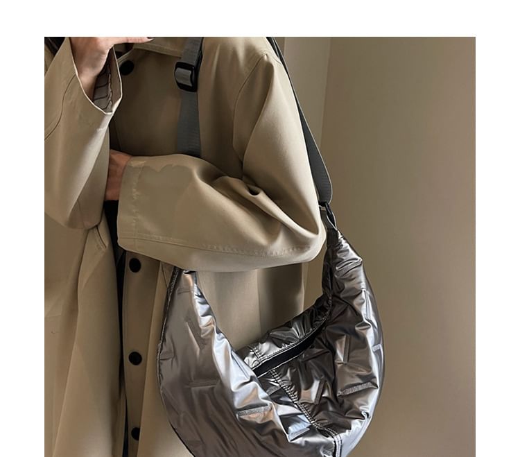 Plain Padded Crossbody Bag