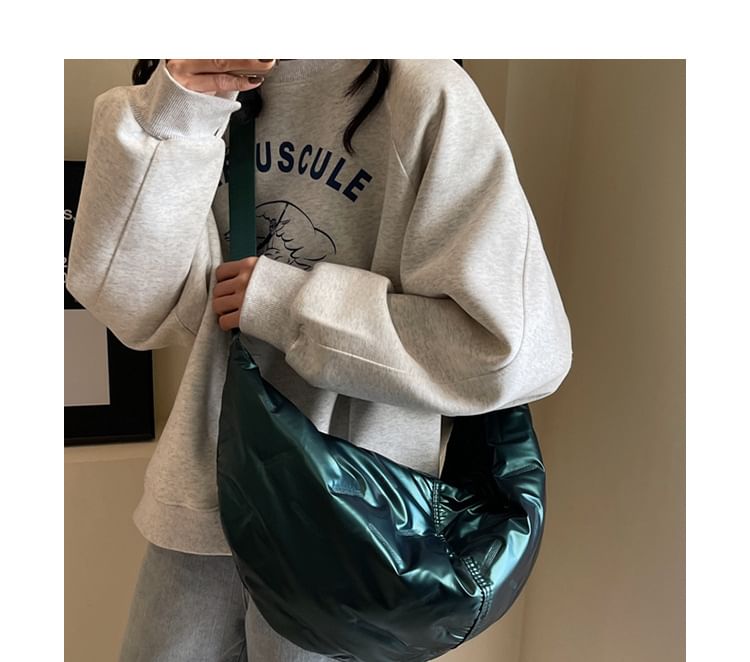 Plain Padded Crossbody Bag