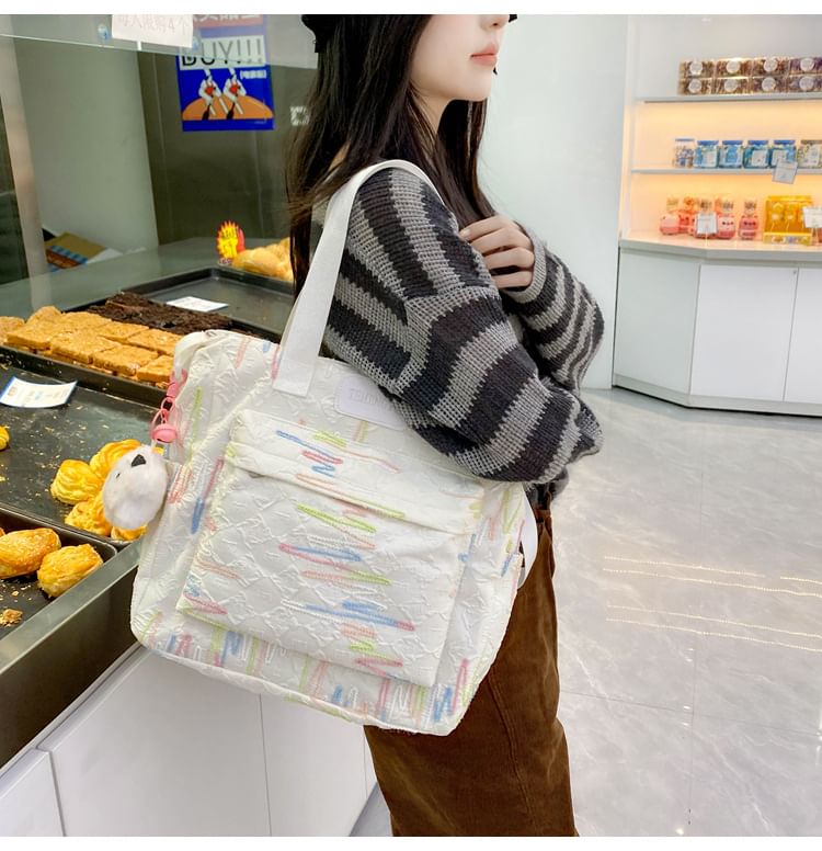 Embroidered Nylon Laptop Backpack / Tote Bag / Pencil Case / Bag Charm / Set