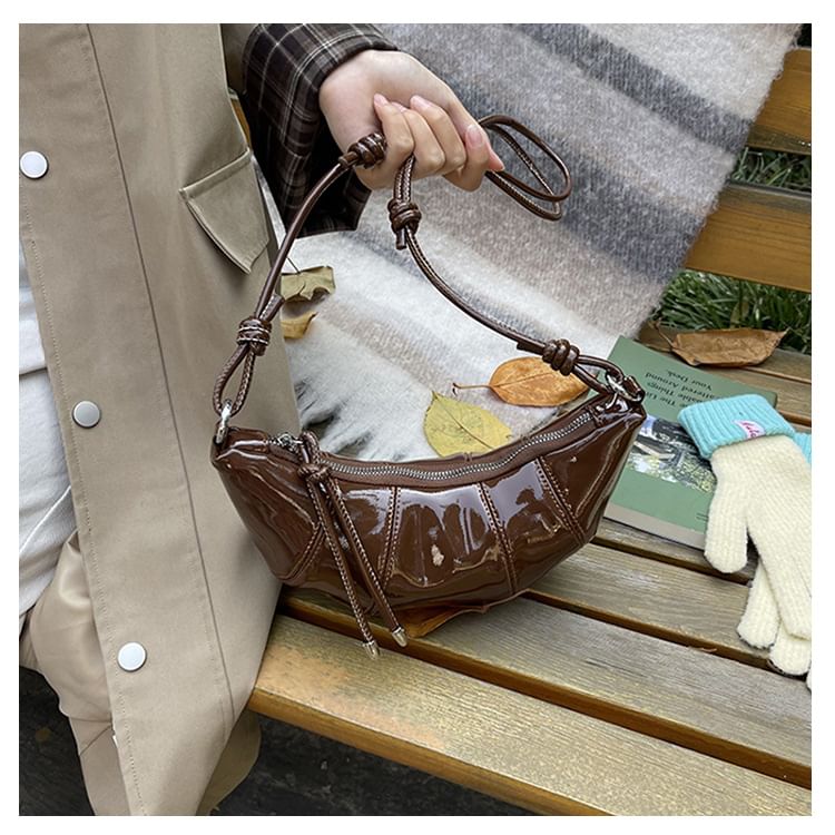 Plain Bag Leather Faux Crossbody