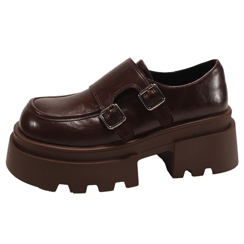 Monk Platform Loafers Strap