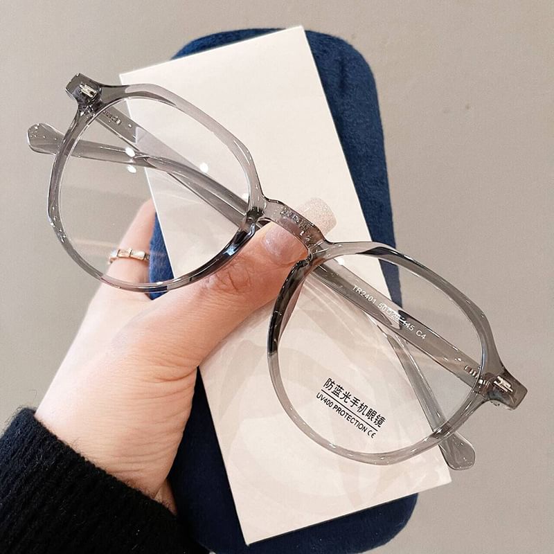 Light Blocking Glasses Blue Geometric