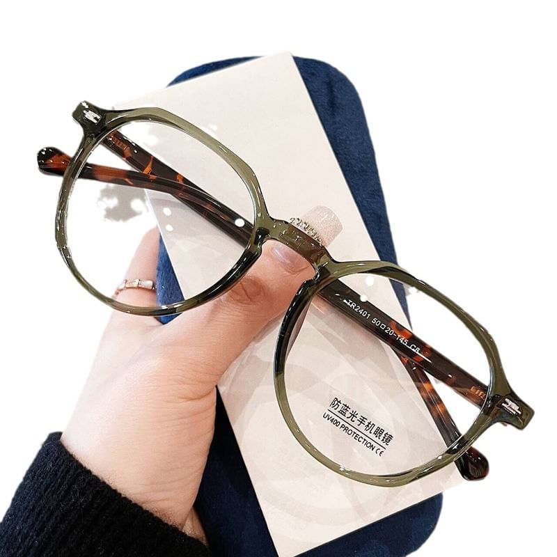Light Blocking Glasses Blue Geometric