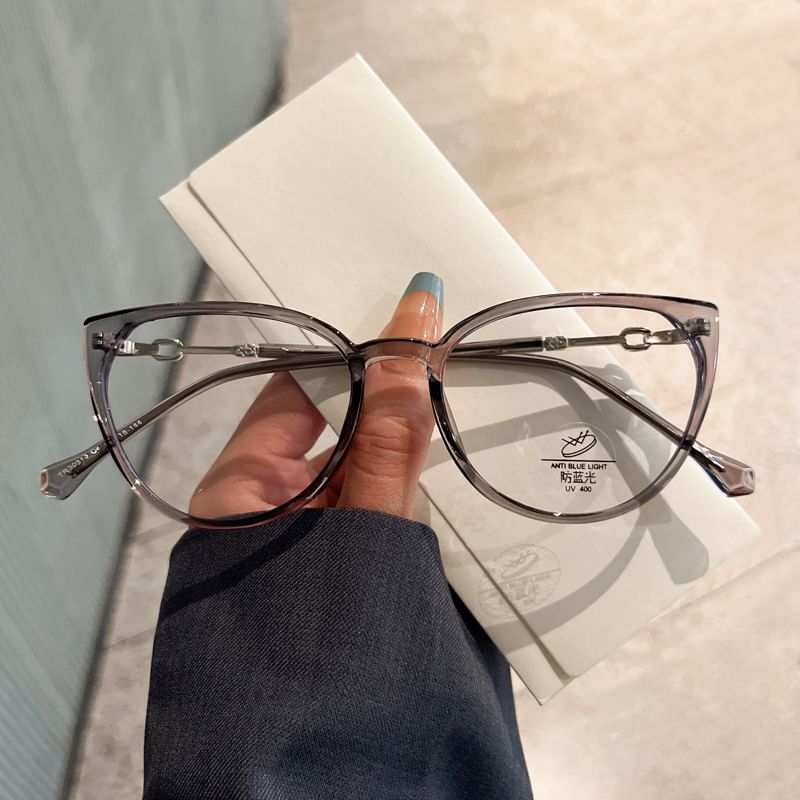 Blocking Cat Eye Light Blue Glasses