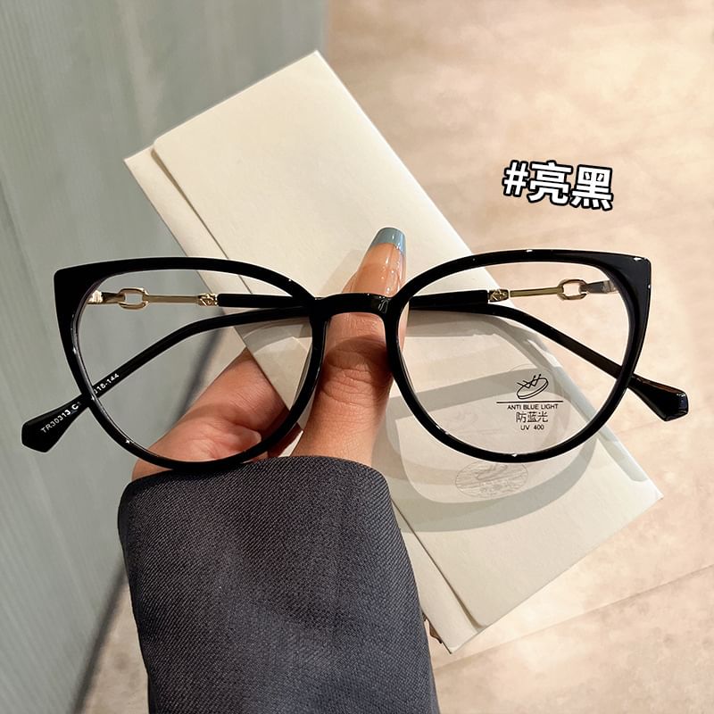 Blocking Cat Eye Light Blue Glasses