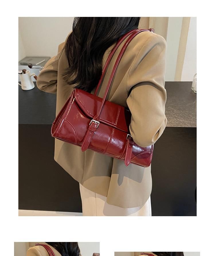 Bag Flap Faux Leather Tote