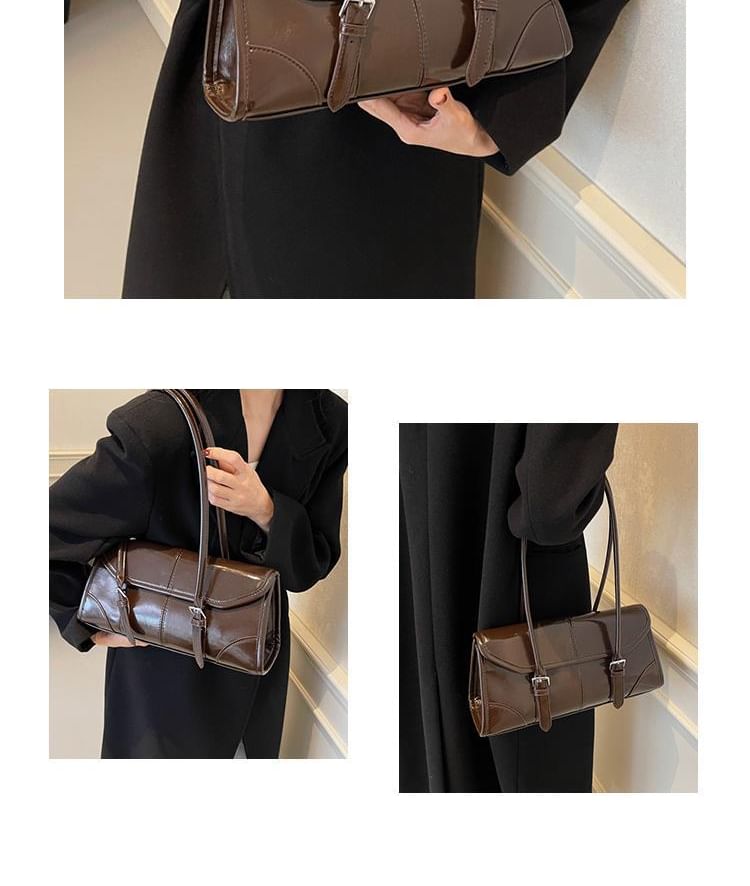Bag Flap Faux Leather Tote