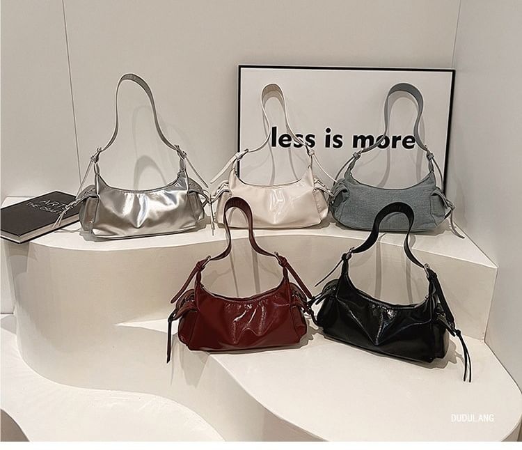Multi-Pocket Faux Leather Bag Tote