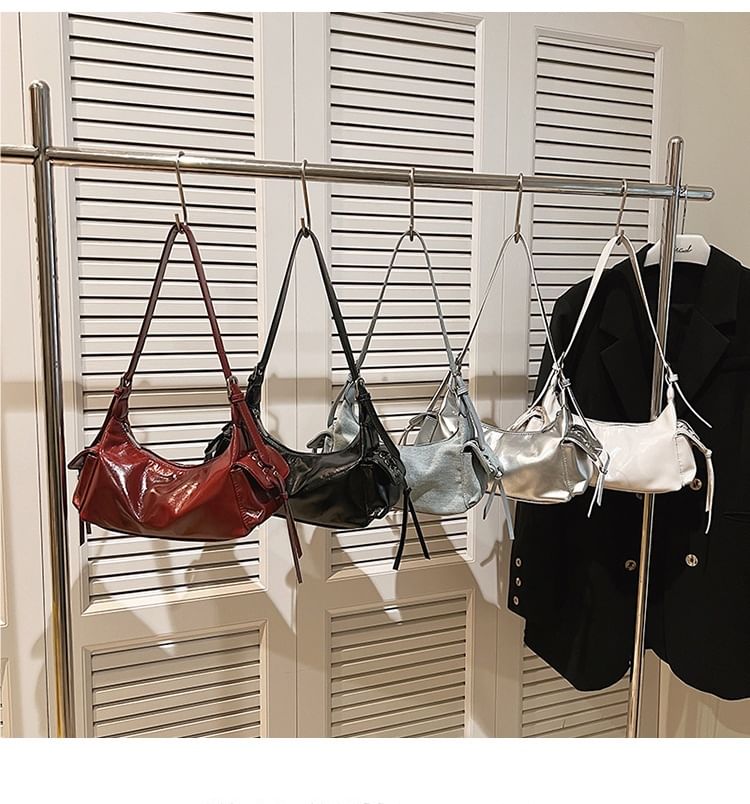 Multi-Pocket Faux Leather Bag Tote