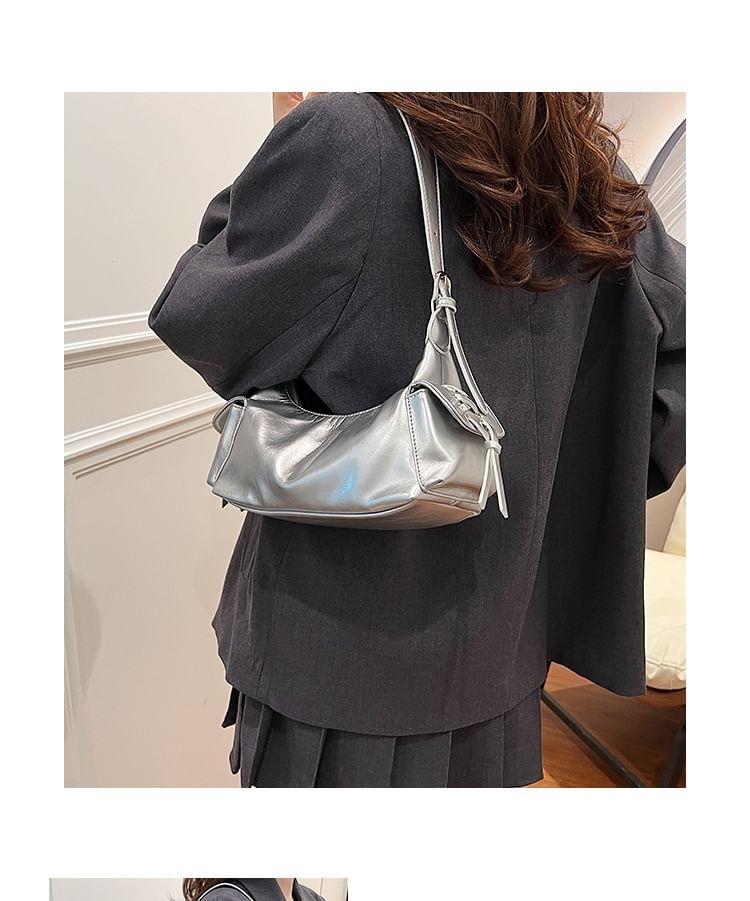 Multi-Pocket Faux Leather Bag Tote