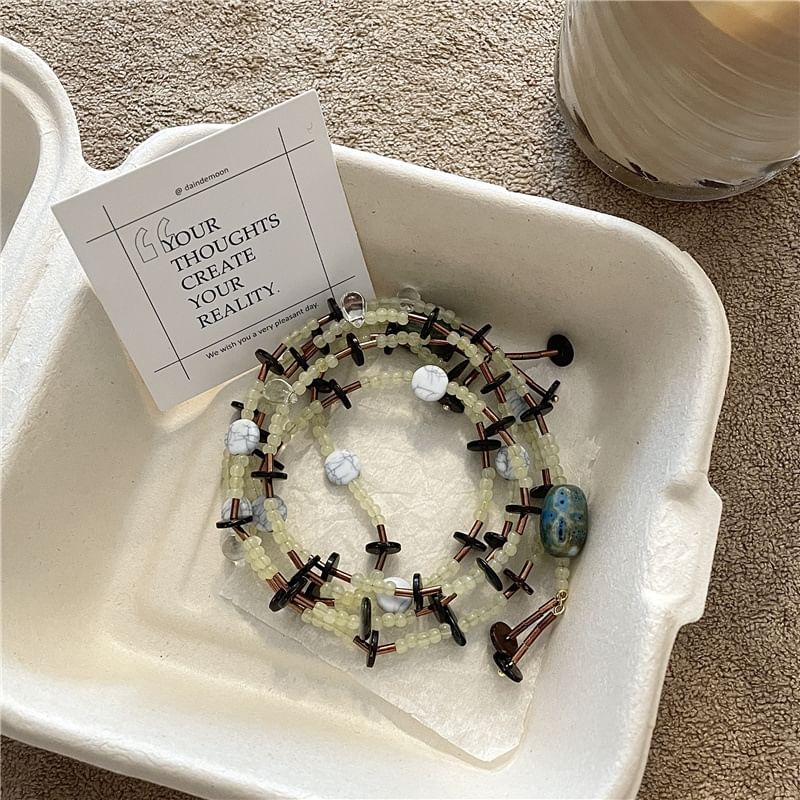 Beaded Necklace Long