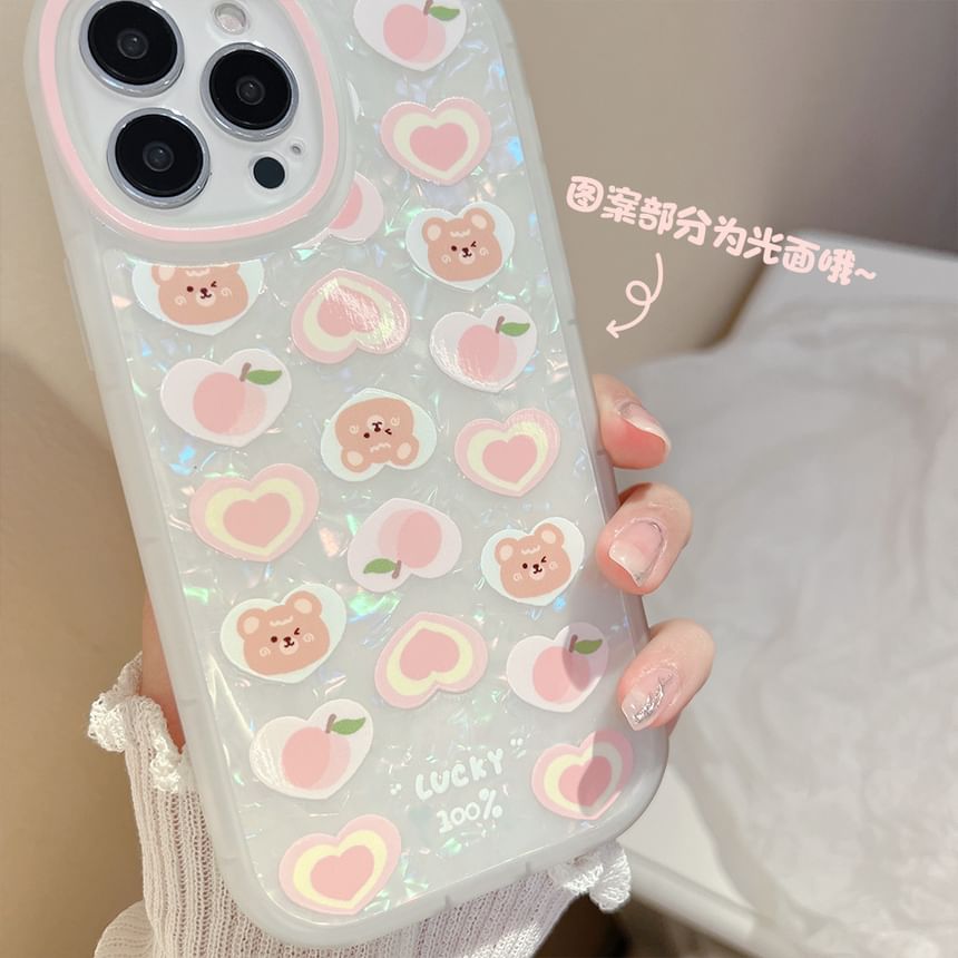 Peach Bear Phone Case / Strap / Set