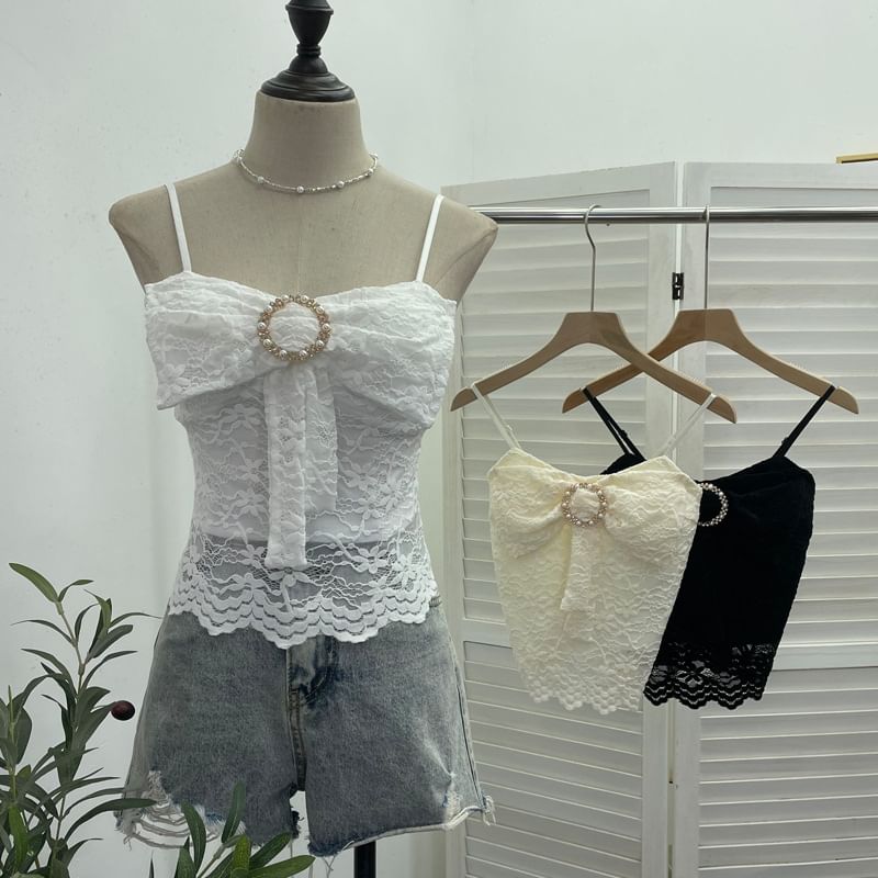 Bowknot Lace Camisole