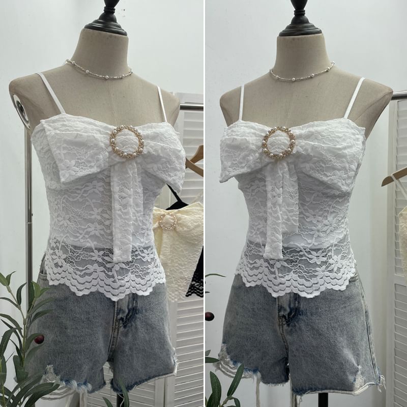 Bowknot Lace Camisole