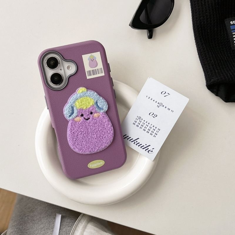 Case Phone Embroidered Vegetable
