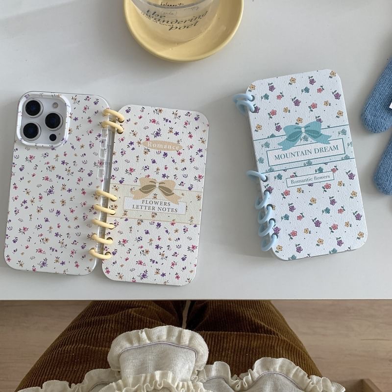 Folio Case Floral Phone