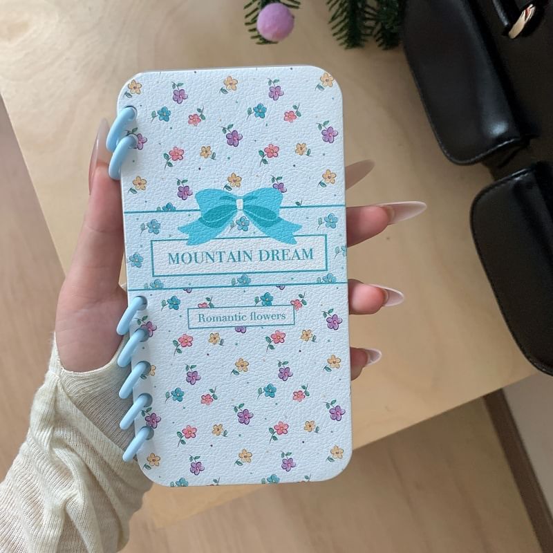 Folio Case Floral Phone