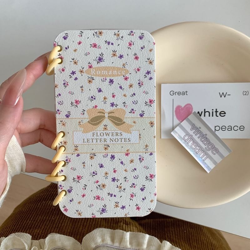 Folio Case Floral Phone