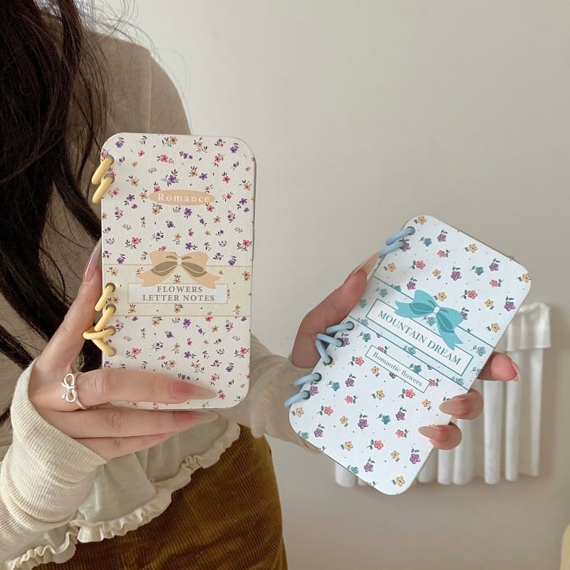 Folio Case Floral Phone