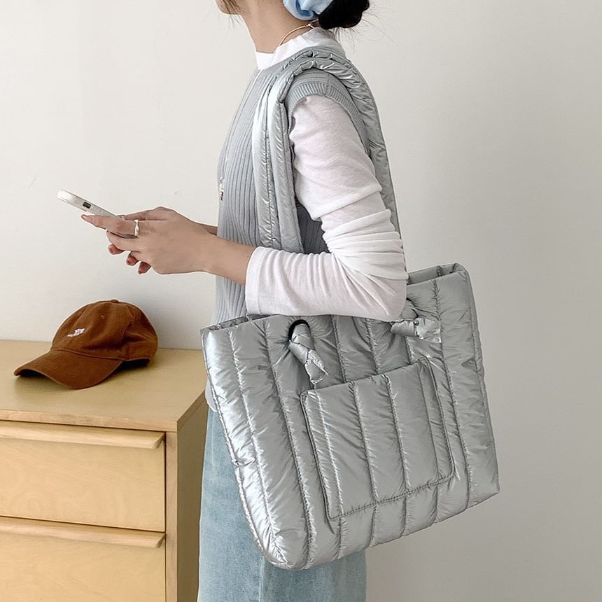 Tote Bag Quilted Plain