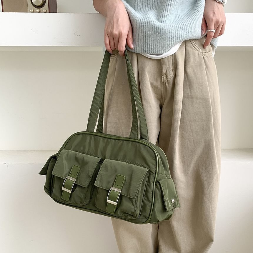 Bag Nylon Carryall Buckled Plain