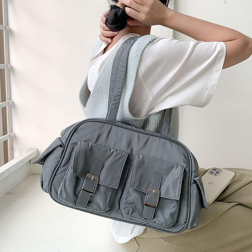 Bag Nylon Carryall Buckled Plain
