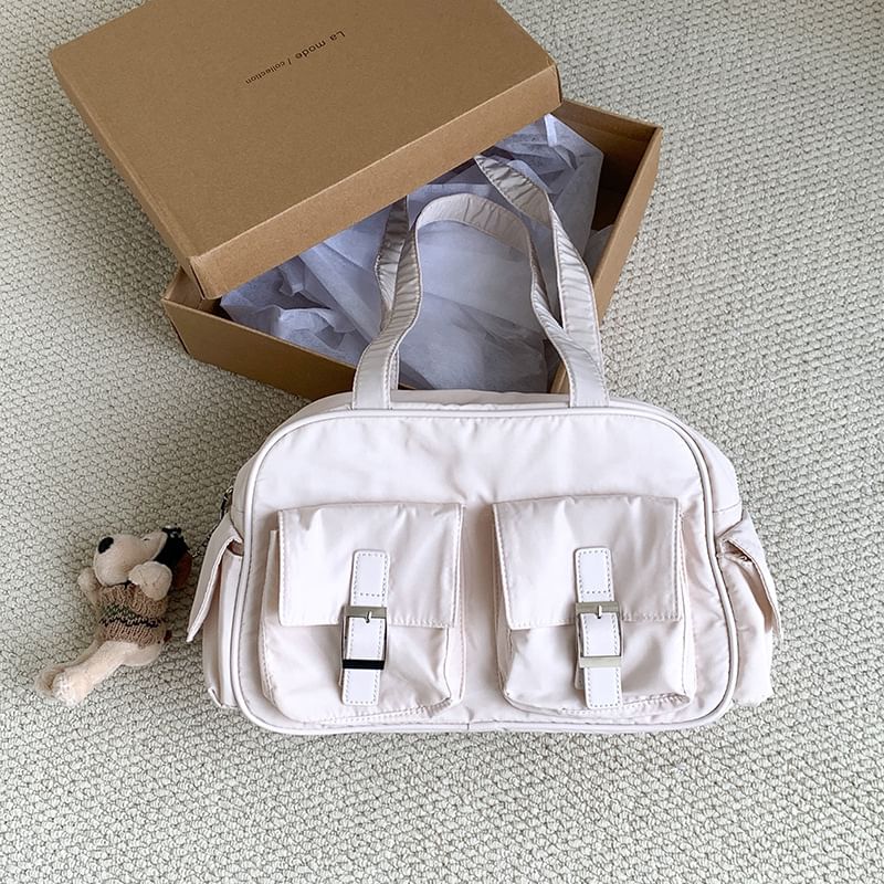 Bag Nylon Carryall Buckled Plain
