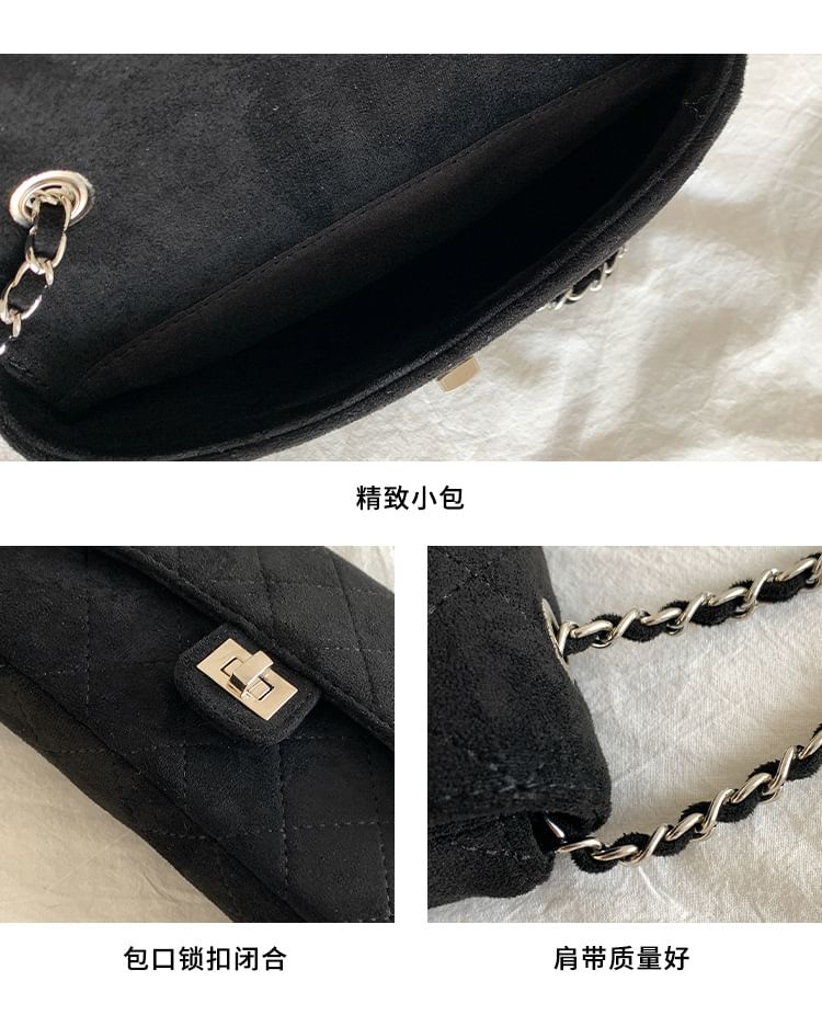 Chain Bag Strap Quilted Flap Crossbody