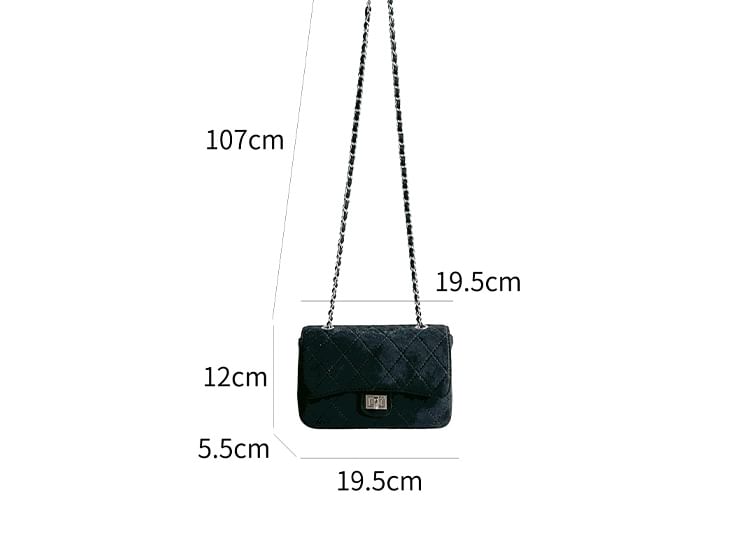 Chain Bag Strap Quilted Flap Crossbody
