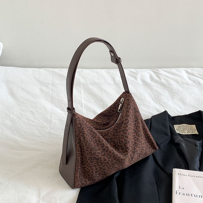 Faux Leopard Bag Leather Crossbody Print